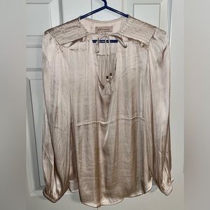 🎉 *3 for $25* Philosophy Satin Cream Blouse - Size L